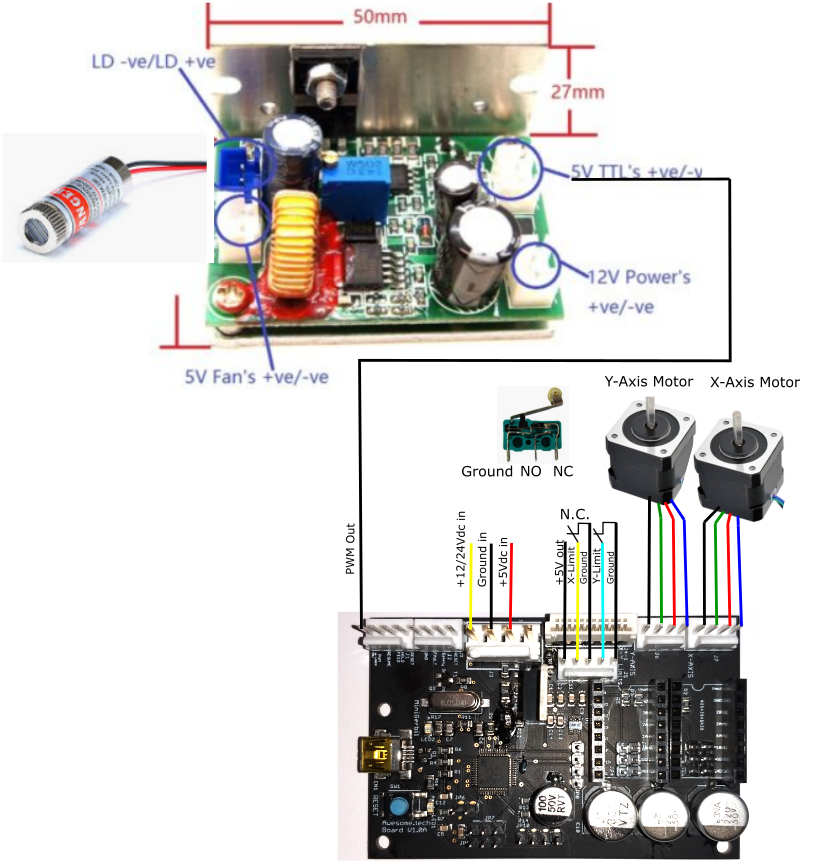 Laser diode schematic