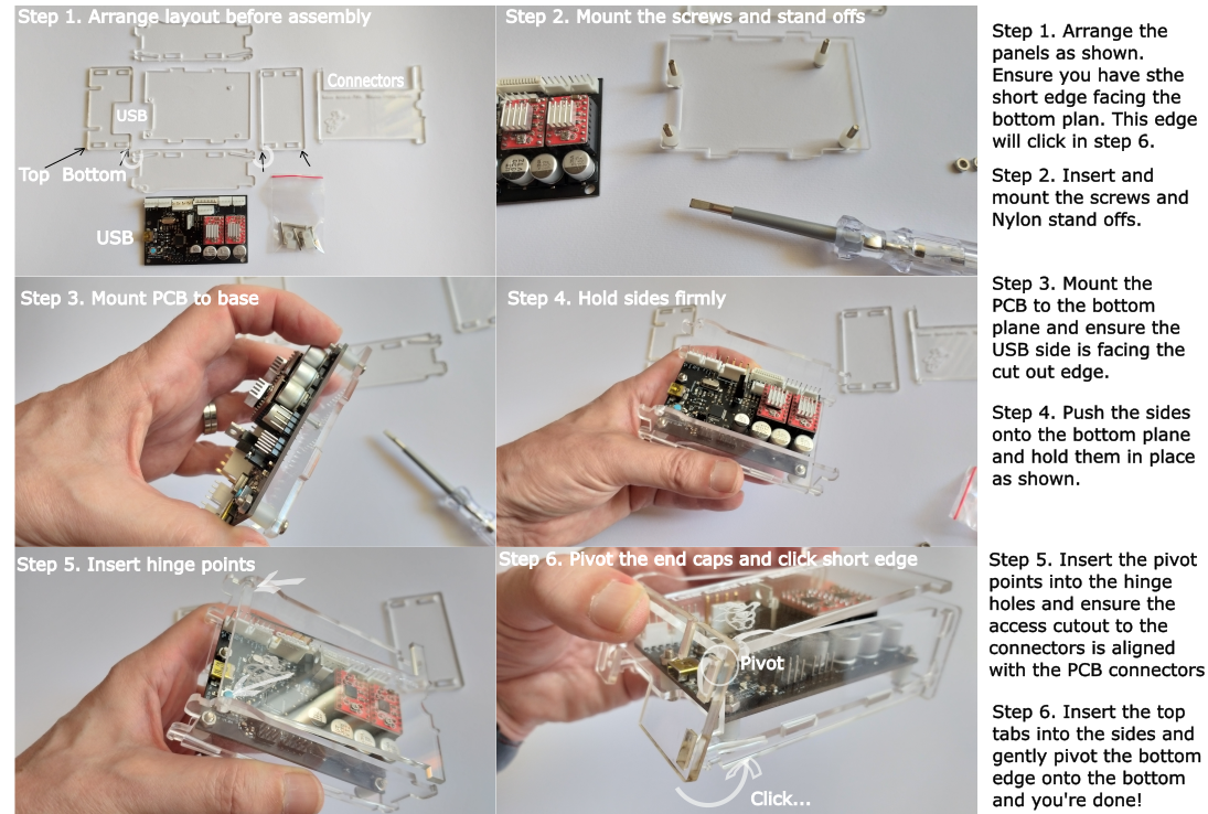 Mini Gerbil Acrylic Case assembly instructions